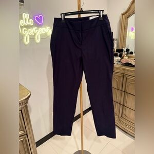 Elegant Navy Blue Women's Curvy Pants